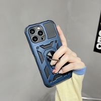 Husa de protectie Vafy compatibila cu Apple iPhone 13 Pro Defender Model 4 cu suport,Albastru