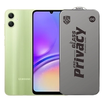 Folie de Protectie pentru Samsung Galaxy A05, Vafy, Sticla Securizata ESD Antistatica, Super-X Privacy OG, Margini Negre, 0.30 mm, Transparent Inchis