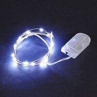 Instalatie Craciun, 3 metri, 30 LED-uri, Alb Rece, cu baterii, fir cupru, liniar, interior/exterior, Vafy