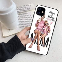 Husa protectie Flippy compatibila cu Apple iPhone 13 Glass print Mama of Drama Multicolor