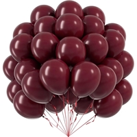 Set 12 Baloane, Flippy, din Latex Standard, 30 cm, Grena