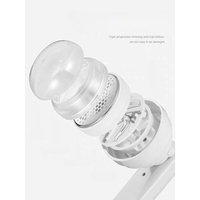 Aparat Pentru Curatat Scame, Par Si Praf, Vafy, Trimmer pentru Diferite Tipuri De Material, Cu Lame Din Otel Inoxidabil, Maner Flexibil, Incarcare Prin USB, 13x8 cm, Alb