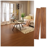 Set 36 Placi Autoadezive pentru Pardoseala, Vafy, din PVC, Impermeabil, Ignifug, Usor de Curatat, Dimensiune Placa 91.44 x 15.24 cm, Grosime 1.5 mm, Acoperire 5 m2, Model 8, Caramiziu