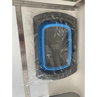 Cos de Scurgere Retractabil pentru Chiuveta, Flippy, cu Filtru, pentru Fructe si Legume, de Uz Casnic, 39x12 cm, Design Extensibil pana la 61 cm, cu Manere de Prindere, Albastru