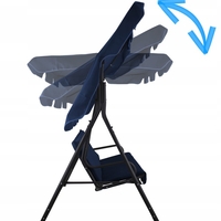 Leagan balansoar gradina Sersimo Alghero, 3 locuri, 220kg, albastru