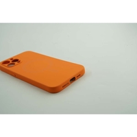 Husa protectie Vafy compatibila cu Apple iPhone 12 Mag Safe Silicone Portocaliu