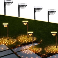 Lampa solara de gradina, pentru iluminare alee, cu proiectie pe sol, 11x9x39cm