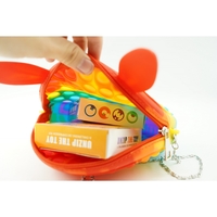 Jucarie antistres din silicon, Pop it Now and Flip It, Flippy, Geanta, Model 3, Multicolor