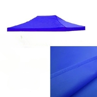 Prelata Copertina pentru Cort tip Pavilion, Vafy, Invelis Impermiabil din Material Textil Oxford 700D, Varf Plat Cauciucat, 4.3 x 2.9 m Albastru