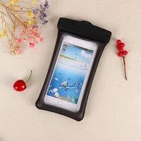 Husa subacvatica Matte Cushion Waterproof Flippy, Snowproof, Universala, cu Snur, pentru telefon sau documente, Negru
