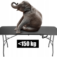Masa dreptunghiulara pliabila multifunctionala, pentru evenimente, 180x70x74cm, neagra