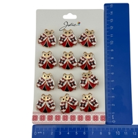 Set 12 Brose Martisor Primavara, Jolie, Model Buburuza cu Motiv Traditional
