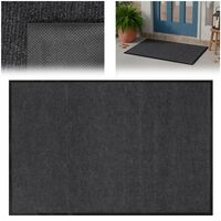 Covoras intrare absorbant antimurdarie, PVC antiderapant, 80x120 cm, gri