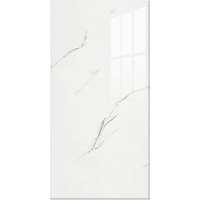 Set 10 Placi Tapet, Vafy, 60 x 30 cm, Grosime 1.5 mm, din PVC, Model Imitatie de Marmura, Suprafata acoperita 1.8 mp, Alb