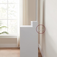 VASAGLE Masa de toaleta cu oglinda, cu 2 sertare si 3 compartimente deschise, 40x80x140cm, stil modern, alb