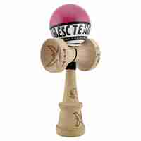 Kendama X TE IUBESC Originala, Profesionala, Flippy, Super Sticky cu Cupe Mari KING SIZE V3, Gaura in Baza, Rulment Metalic, din lemn 18 cm, Ata