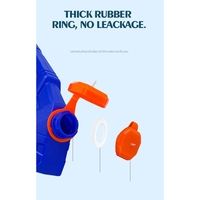 Pistol cu Apa pentru Copii, Rezervor, Pentru Piscina/Plaja, Flippy, 6ani+, Bleumarin/Rosu, 300ML