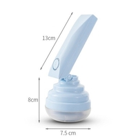 Aparat Pentru Curatat Scame, Par Si Praf, Vafy, Trimmer pentru Diferite Tipuri De Material, Cu Lame Din Otel Inoxidabil, Maner Flexibil, Incarcare Prin USB, 13x8 cm, Albastru