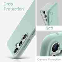Husa de Protectie Matte TPU, Vafy, pentru Xiaomi Redmi Note 12 5G, Protectie Camera, Antisoc, Antizgariere, Antialunecare, Acoperire Completa, Verde