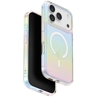 Husa Telefon, Vafy, Compatibila iPhone 17 Pro Max, Model Cameleon, Magsafe, Schimbare Gradient de Culoare din Unghiuri Diferite, Multicolor