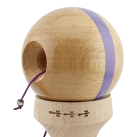 Kendama X Originala, Profesionala, Flippy, Super Sticky, Cupe Mari KING SIZE V3, Gaura in Baza, Rulment Metalic, din lemn 18 cm, Ata 62/65 cm, Original Mov