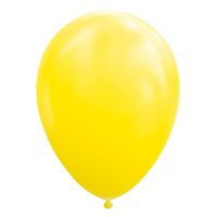 Set 12 Baloane, Flippy, din Latex Standard, 25 cm, Galben