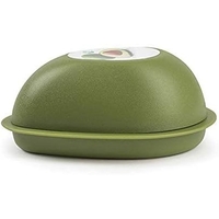 Cutie Alimentara, Flippy, Model Avocado, din Plastic, 12.5 x 12.5 x 5.4 cm, 500 ml, Verde Inchis