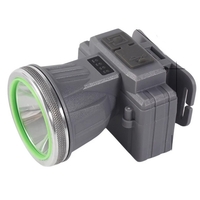 Lanterna LED de Montat pe Cap, Vafy, cu Raza Lunga de Zoom, Reincarcabila USB, Far Telescopic, Rezistent la Apa, Reglabil, pentru Pescuit in Aer Liber, Camping, Lumina Puternica, Lanterna, 7.5x5.8x5.5 cm, Gri