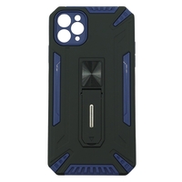 Husa de protectie Vafy compatibila cu Apple iPhone 11 Defender Model 4 cu suport, Albastru inchis