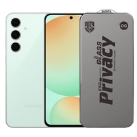 Folie de Protectie pentru Samsung Galaxy S24 FE, Vafy, Sticla Securizata ESD Antistatica, Super-X Privacy OG, Margini Negre, 0.30 mm, Transparent Inchis