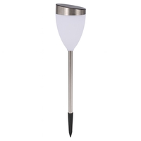 Lampa Solara pentru Gradina, Flippy, Set 2 buc, Tip LED, Model Lalea Tulip Light, Timp de Functionare 6-8 h, Inaltime 62 cm, Rezistenta la Apa, Alb