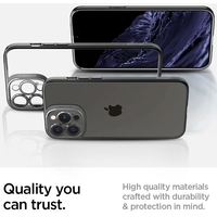 Husa de protectie pentru Apple iPhone 14 Pro, Vafy, Bracket series cu suport si protectie pentru camera, Transparent