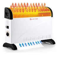 Convector Electric Clasic, Vafy, 2000W, 3 Trepte de Putere, Termostat, 53x19.8x38 cm, Alb