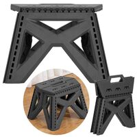 Scaun inaltator multifunctional tip scara, 100 kg, compact, cu maner, 31x23x23 cm, gri
