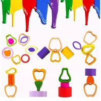 Jucarie Montessori din Lemn, Flippy, Tip Puzzle, cu 5 Forme Asimetrice, 15 Piese, Model Fructe, Educativa, Interactiva, Creativa, Materiale Non Toxice, +2 Ani, 29x6.5 cm, Multicolor