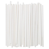 Set 100 Paie, Flippy, din Hartie, 20 cm, Model Uni, Alb