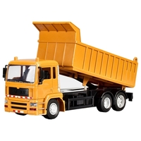 Camion Basculanta Jucarie pentru Copii, Vafy, Jucarie Camion Basculanta cu Telecomanda, Jucarie de Constructie, Acumulator cu Incarcare USB, 28 x 13 x 9 cm, Galben