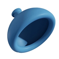 Dispozitiv Terapeutic Sputa, Vafy, Cupa pentru Terapie Toracica, Dispozitiv de Eructare, pentru Adulti si Copii, 10 x 6.5 cm, din Silicon, Albastru