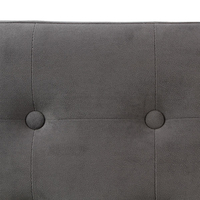 Taburet dublu pliabil Atmosphera Lysandre, MDF si poliester, 76x38x38 cm, gri