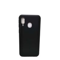 Husa de Protectie, Flippy, pentru Samsung Galaxy A40, cu Acoperire Completa 360, cu Folie de Protectie, Plastic, Negru