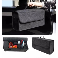 Organizator Portbagaj Auto Pliabil, Flippy, Cutie Depozitare Multifunctionala, Material Textil Non Woven, 50 x 17 x 24 cm, Gri