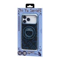 Husa pentru iPhone 17 Pro Max, Vafy, Carcasa de Protectie Rezistenta Ultra-subtire, Suport Magnetic, Aspect Texturat, Albastru