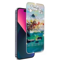 Folie de Protectie, Vafy, pentru iPhone 15 Pro Max, Tempered Glass 2.5 cu Pietricele, ESD, HD, Transparent