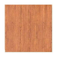 Set 10 Placi Tapet 3D, Vafy, 70 x 70 cm, Grosime 3 mm, din Rasina, Tip Placi de Lemn, Suprafata Acoperita 4.9 mp, Maro Roscat