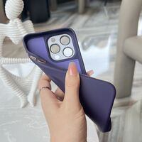 Carcasa Liquid Silicone, Vafy, Compatibila iPhone 17, Magnetica, Protectie TPU Camera, Gri Titanium