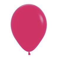 Set 12 Baloane, Flippy, din Latex Standard, 13 cm, Roz Zmeura
