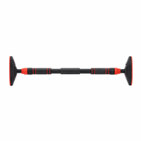 Bara tractiuni reglabila pentru usa 72-105 cm, otel si spuma NBR, capacitate 180 kg, negru