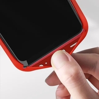 Husa protectie Vafy pentru Samsung A22 5G Liquid Silicone Rosu