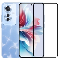 Folie Sticla Securizata, Vafy, Compatibila cu Oppo Reno 11F, Full Glue, Margini Negre, Transparent