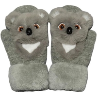 Manusi pentru Copii, Vafy, din Plus cu Umplutura de Bumbac, Protectie Termica, 24 x 20 x 3 cm, Model Koala 3D, Gri